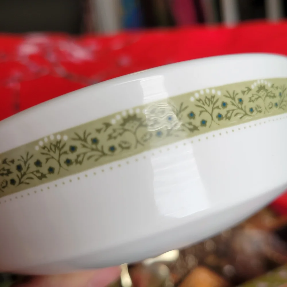 Centura by Corning ~ Lynwood Green Fruit/Dessert (Sauce) Bowl ~ VGUC ~ 1970s